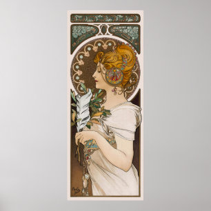 Póster La Plume France Vintage Wall Art Nouveau 1899