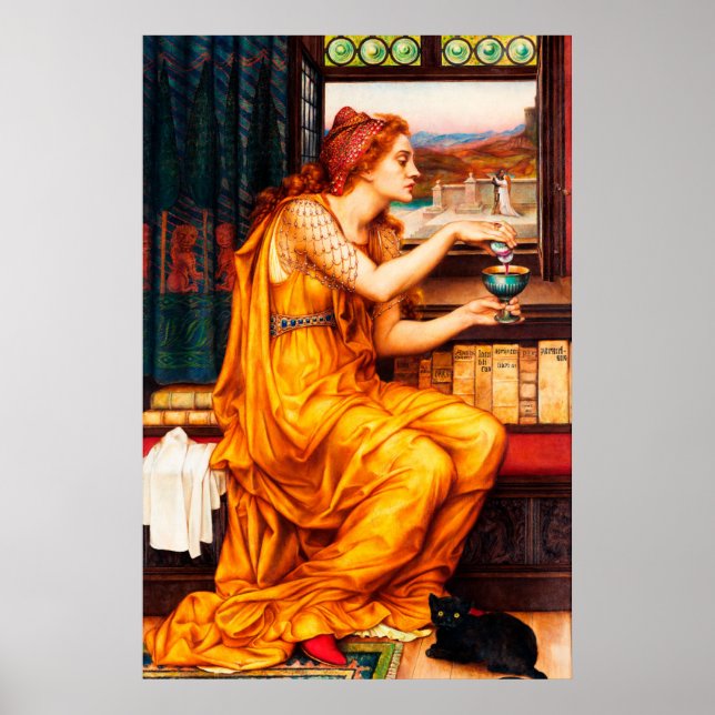 Póster La poción del amor de Evelyn de Morgan (Frente)