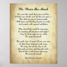 La poesía africana temprana que usamos en la másca