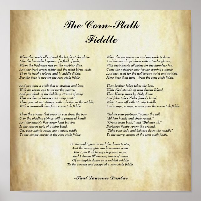 Póster La poesía afroamericana, el hilo conductor del maí (Frente)