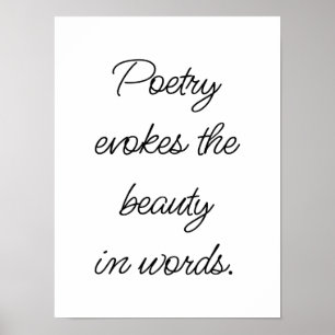 Póster La poesía evoca al Poster