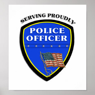 Póster La policía está sirviendo con orgullo