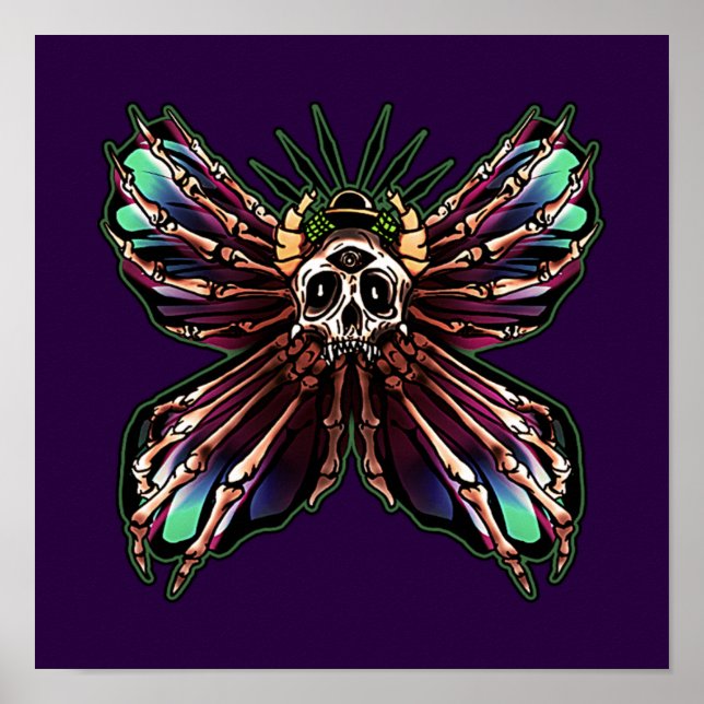 Póster La polilla de la cabeza de la muerte (Frente)