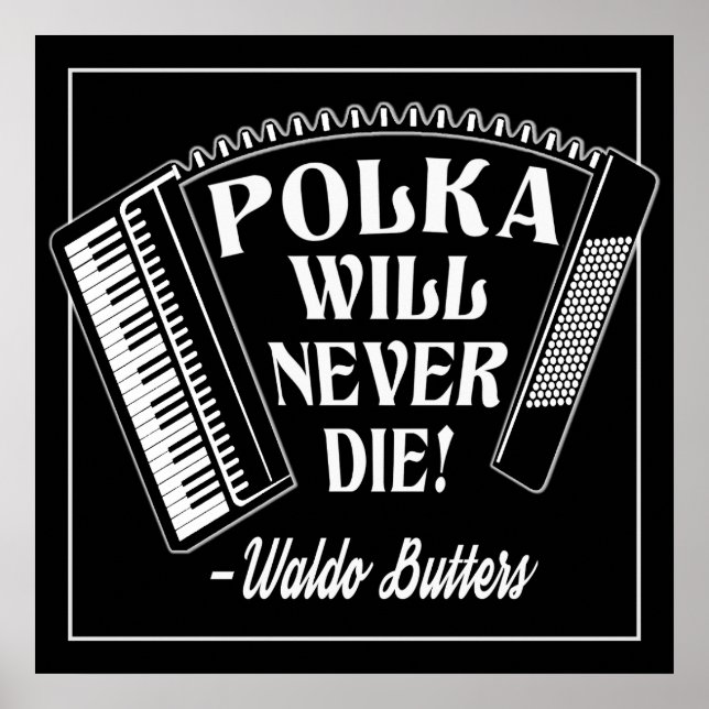 Póster La polka nunca morirá a los fans de Dresden (Frente)
