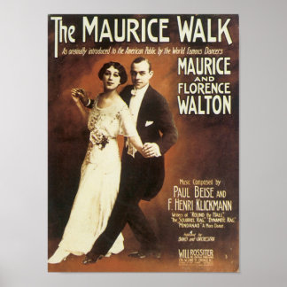 Póster La portada del libro de canciones Maurice Walk Vin