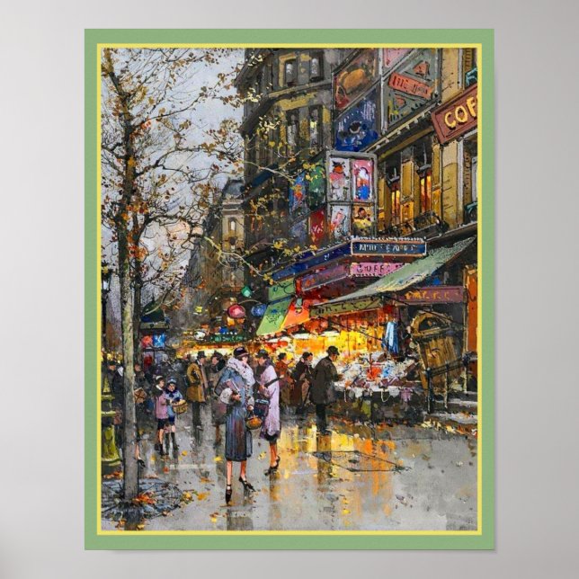 Póster La Porte Saint-Martin Paris (Frente)