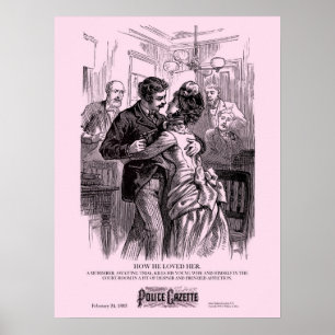 Póster La poster de la Gaceta de Policía la amaba
