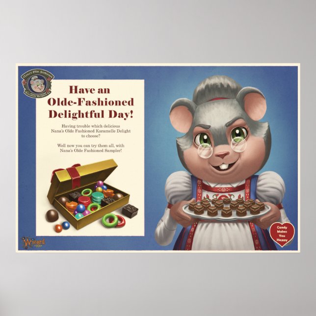 Póster La Poster de Nana Karamelle se ilumina (Frente)