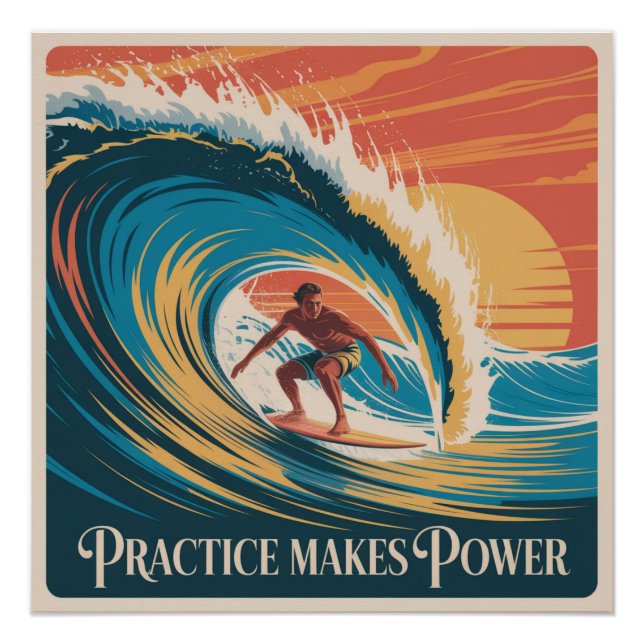 Póster La Práctica Hace La Perfección (Anverso)