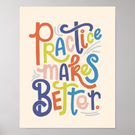 Póster La práctica hace más Poster