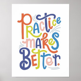 Póster La práctica hace más Poster