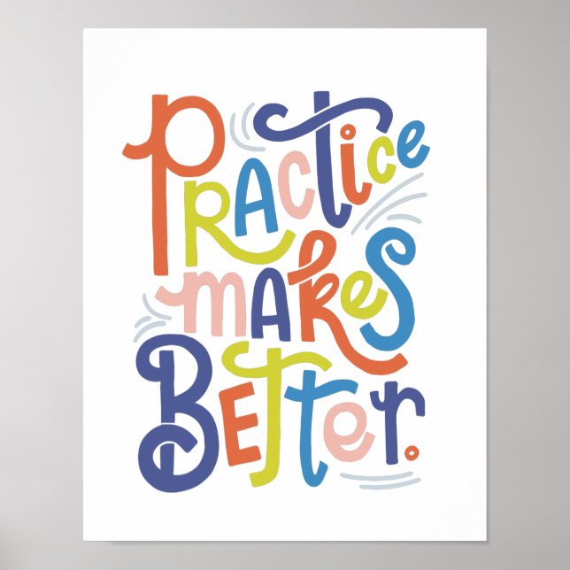 Póster La práctica hace más Poster (Frente)