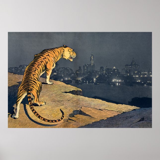 Póster La presa del tigre, por Samuel Ehrhart (Frente)