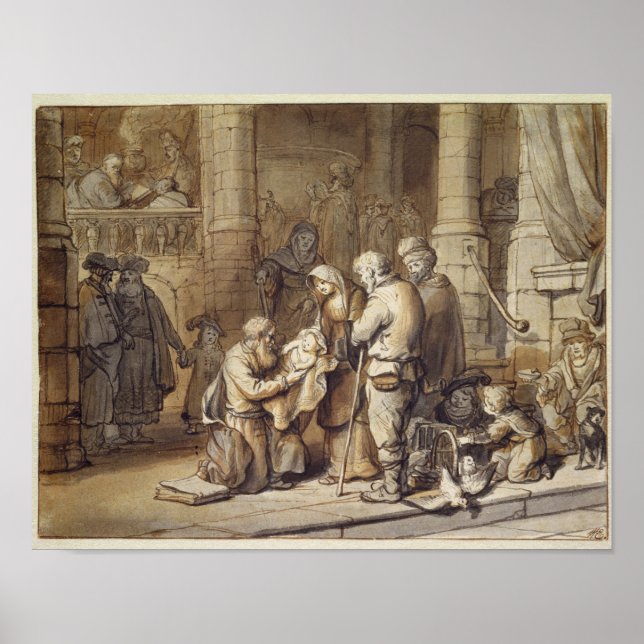 Póster La presentación de Cristo en el templo (Frente)