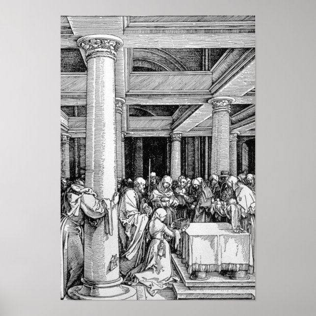 Póster La presentación en el templo, c.1503/4 (Frente)