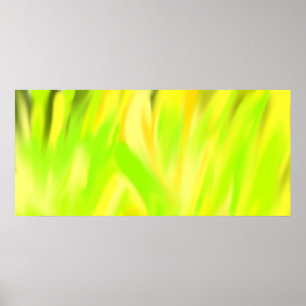 Póster La primavera amarilla florece el poster