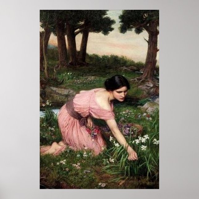 Póster La primavera bordea un ciclo verde de flores - 191 (Frente)