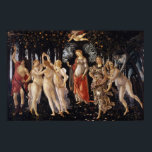 Póster La Primavera de Sandro Botticelli<br><div class="desc">La Primavera por Sandro Botticelli, pintura templada en el tablero de madera c. 1482, es una representación monumental de una procesión de antiguos dioses clásicos que anuncian el regreso de la primavera, un tema que simboliza el momento de la renovación del Renacimiento. En el centro de la pintura se encuentran...</div>