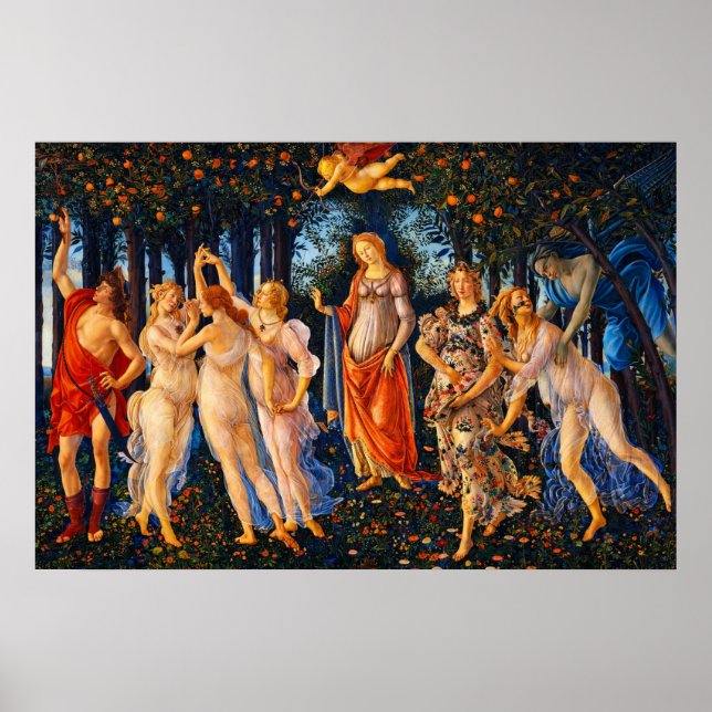 Póster La Primavera de Sandro Botticelli (Frente)