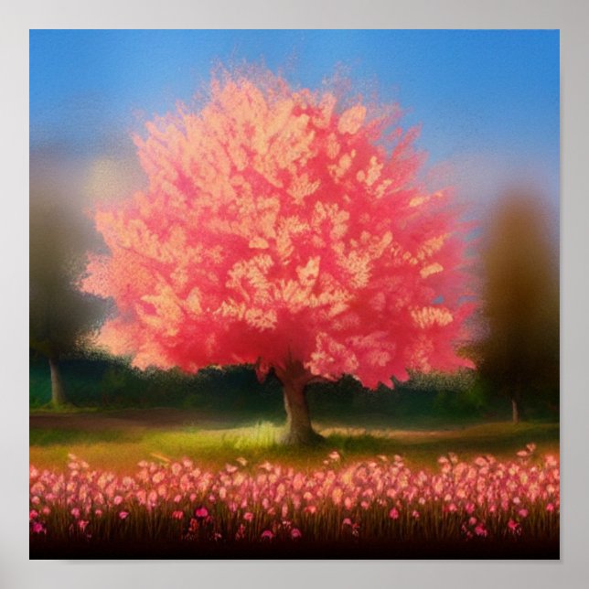 Póster La primavera está en el Poster del aire (Frente)