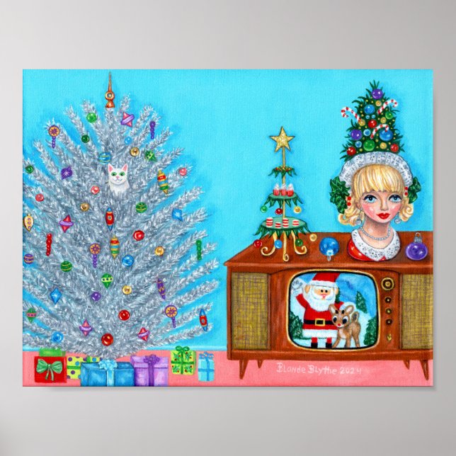 Póster La primera cabeza de árbol de Navidad de Kitty, Sa (Frente)
