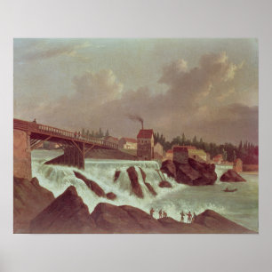 Póster La primera fábrica de algodón en América