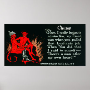 Póster La Primera Guerra Mundial Vieja Alemania Devils Lu