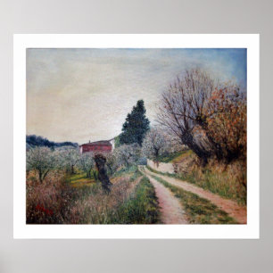 Póster LA PRIMERA PRIMAVERA EN VERNALESE / Paisaje de Tos