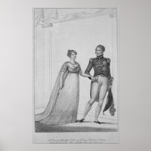 Póster La Princesa Carlota de Gales y Príncipe