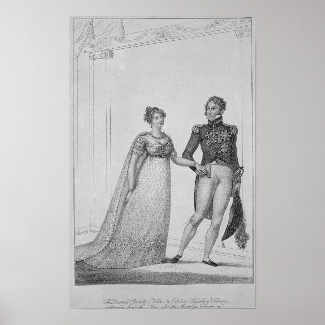 Póster La Princesa Carlota de Gales y Príncipe (Frente)