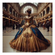 La princesa de oro Steampunk Victorian Industrial