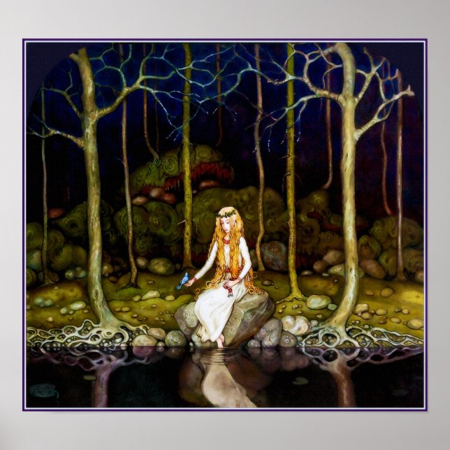 Póster La princesa en el bosque (Frente)
