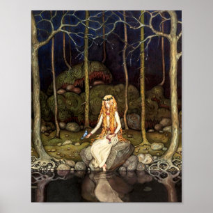 Póster La princesa en el bosque