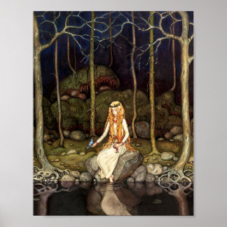 Póster La princesa en el bosque