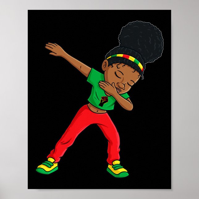 Póster La princesa negra de Dabbing en junio cuta piel ma (Frente)