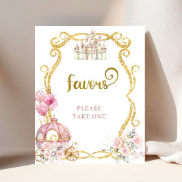 Póster La princesa real de calabaza rosa favorece al Post