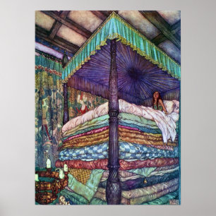 Póster La princesa y el Bella Artes de Pea Edmund Dulac