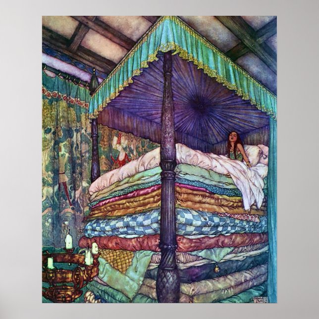 Póster La princesa y el té de Edmund Dulac (Frente)