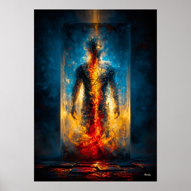 Póster La Prisión de la Luz – Expresionista Monumental (Frente)