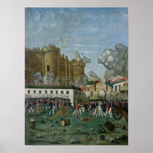 Póster La prisión del Bastille, el 14 de julio de 1789