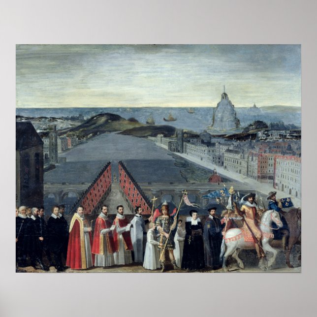 Póster La procesión de la Hermandad de Saint-Michel (Frente)