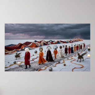 Póster • La Procesión del Soñador: Una Procesión Surreali
