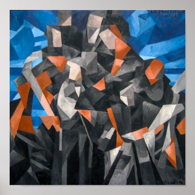 Póster La Procesión, Sevilla | Francis Picabia | (Frente)