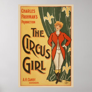 Póster La producción de Charles Frohman, el Chica del cir
