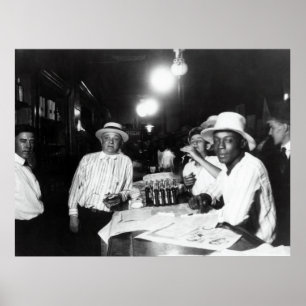 PÓSTER LA PROHIBICIÓN DE 1920 COMIENZA MAÑANA - SALÓN