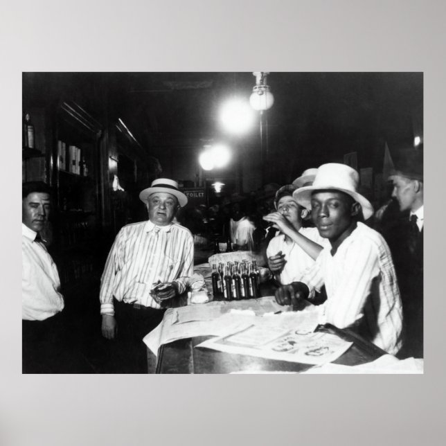 PÓSTER LA PROHIBICIÓN DE 1920 COMIENZA MAÑANA - SALÓN (Frente)