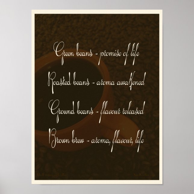 Póster La promesa del café - poster (Frente)