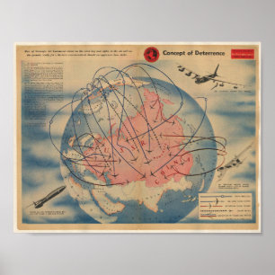 Póster La propaganda antisoviética vintage