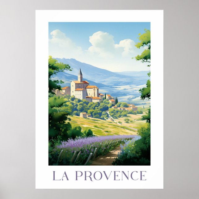 Póster La provence - France - illustration (Frente)