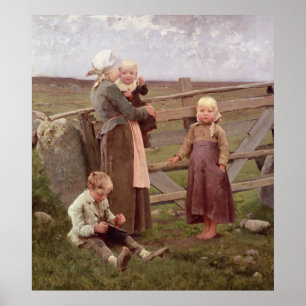 Póster La puerta de Dalby, Skane, 1884